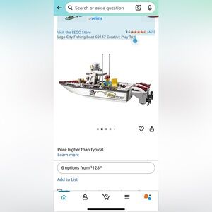 Lego fishing boat
